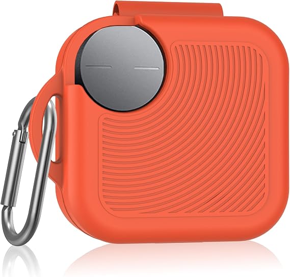 Case Cover for CMF Buds Pro 2, Soft Silicone Protective Earphone Case, Compatible with CMF Buds Pro 2 Only, Headphone Case with Carabiner Accessory Set Orange