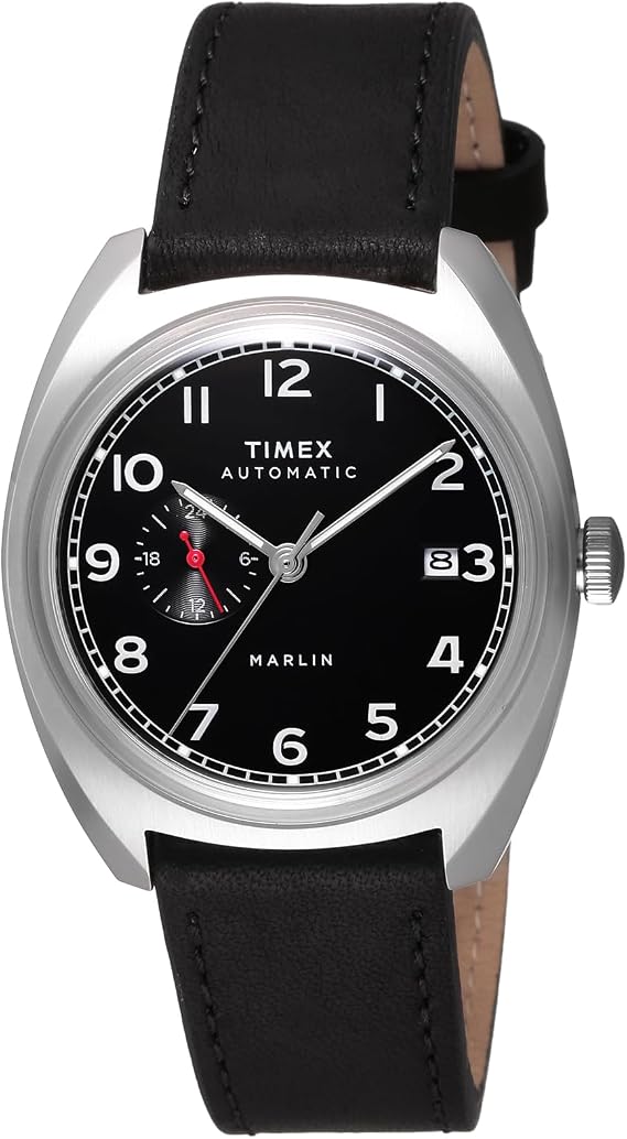 Timex TW2V62100 Men's Wristwatch, Marlinjet, Black Dial, Automatic Winding, Water Resistant to 5 ATM
