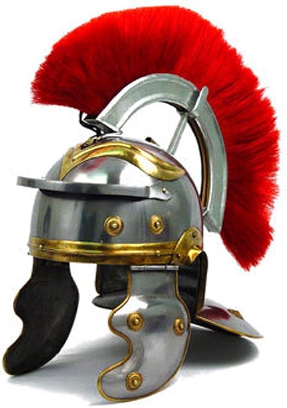 THOR INSTRUMENTS Roman Imperial Centurion Historical Helmet Armor 18G Steel Helmet Chrome