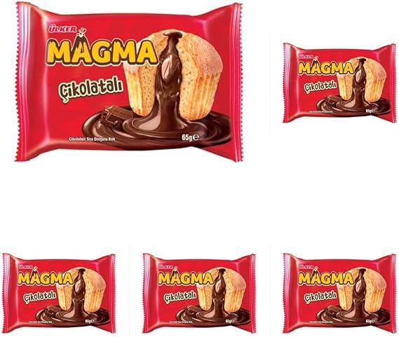 ÜLKER Dankek Magma Çikolatalı Kek, 65 Gr (5 paketi)