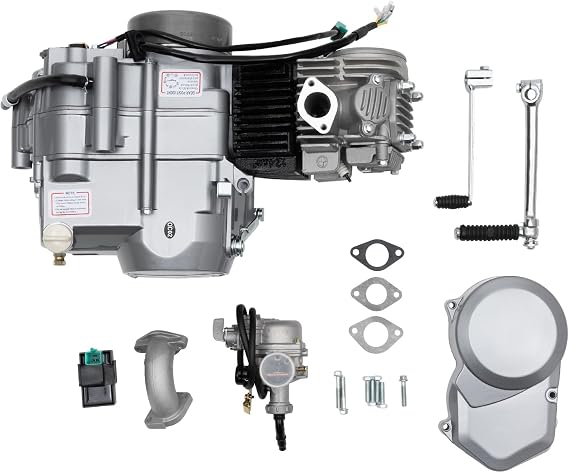 125CC 4-Strokes Engine Motor, Motorbike Engine, Motorcycle Dirt Pit Bike, with CDI Ignition System, Kick Start, Air-cooled, for Go Kart ATV Pit Bike Buggy, For Honda CRF50 XR50 Z50 XR70