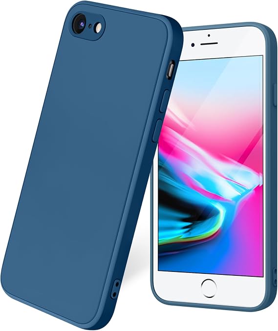 Vancle Cover Apple iPhone 7 / iPhone 8 /iPhone SE, [Real Silicone Does Not Fade],Ultra Thin Liquid Silicone Protective Case for iPhone SE (2022) / iPhone SE (2020)
