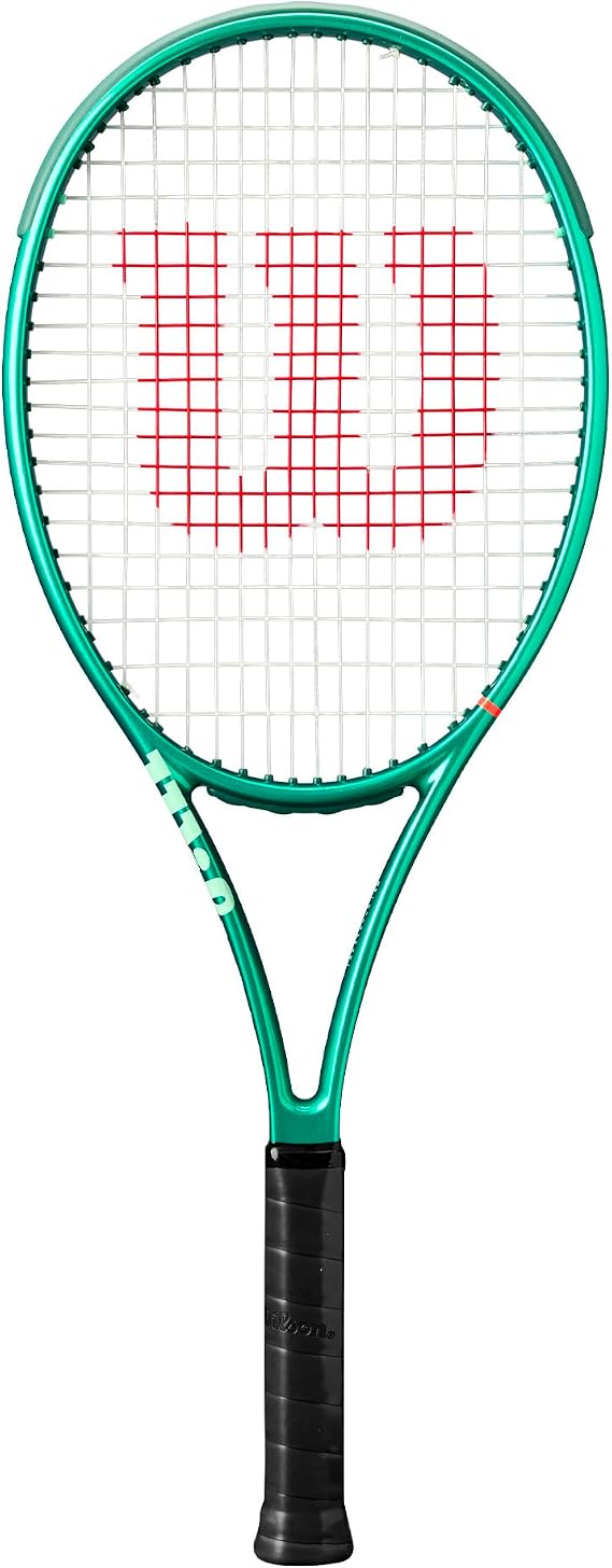 Wilson Blade 101 Team V10 Performance Tennis Racket, With Click-and-Go System for Ultimate Control, Colour: Championship Green