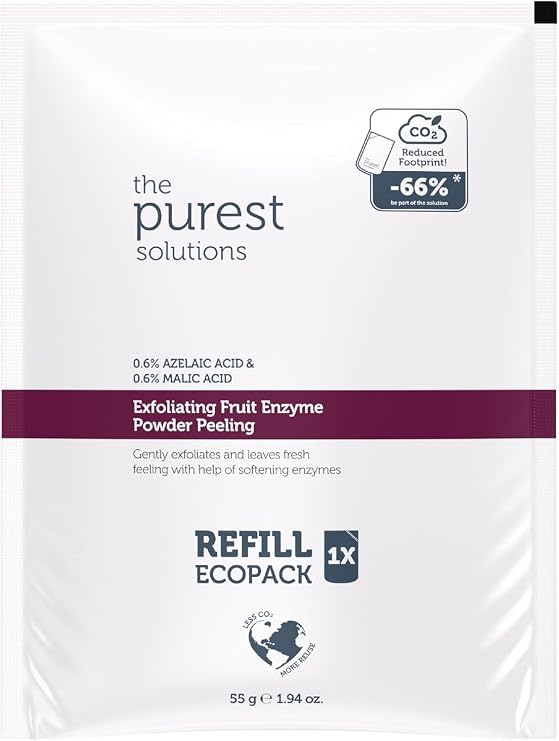 The Purest Solutions Refill Ekolojik Yedek Paket Exfoliating Fruit Enzyme Powder Peeling Refill Ecopack