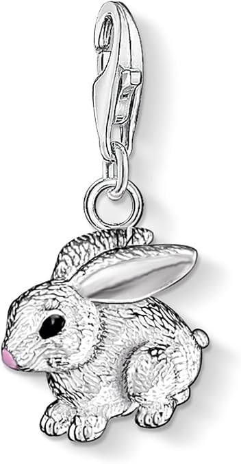THOMAS SABO Damen Charm-Anhänger Schmetterling weiße Steine Charm Club 925 Sterlingsilber 1862-051-14