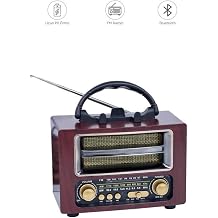 Bluetooth Hoparlör Nostaljik Radyo Speaker NS02 Kahverengi