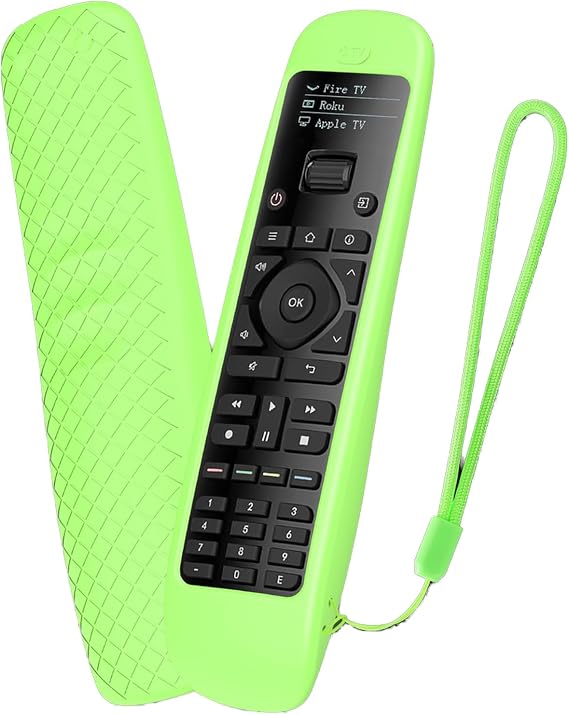 Cover for SofaBaton U2 Universal Remote Silicone Case Protector Green Skin Glow in Dark