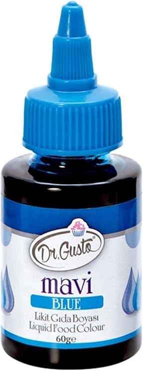 Dr.Gusto Su Bazlı Likit Gıda Boyası 60 Gr Mavi
