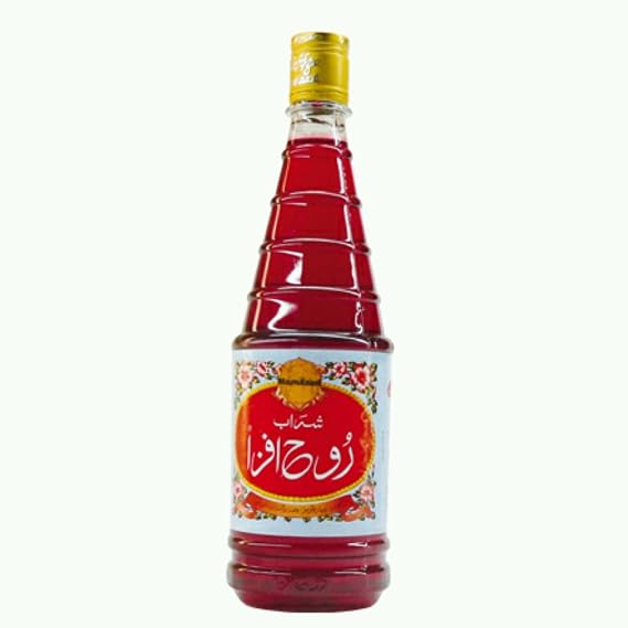 Hamdard Rooh Afza Sharbat Syrup, Rose, 28.22 fl.oz by Hamdard