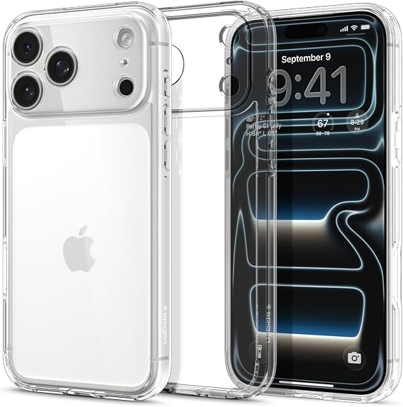 Spigen iPhone 17 Pro Max ile Uyumlu Kılıf Ultra Hybrid Sararmaya Dayanıklı Şeffaf Kapak - ACS10033 (Spigen TR Garantili)