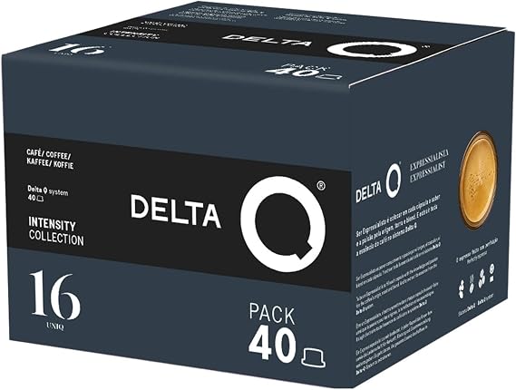 Delta Q coffee capsules 40 UNIQ – intensity 16 – compatible with Delta coffee machine
