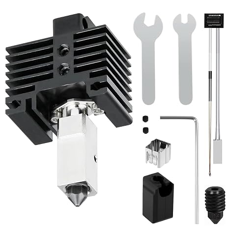 Upgraded 0.4 mm Hotend Kit for Bambu Lab P1S/P1P 3D Printer, Thermistor