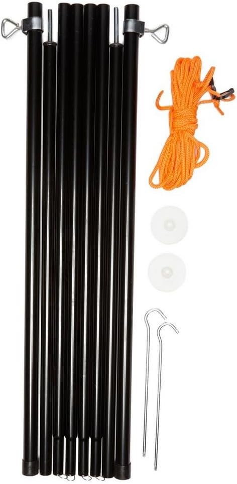 Vango Camping Adjustable x 2 Pole Set, for Canopy, Porch, King Poles, Size 180-220 cm