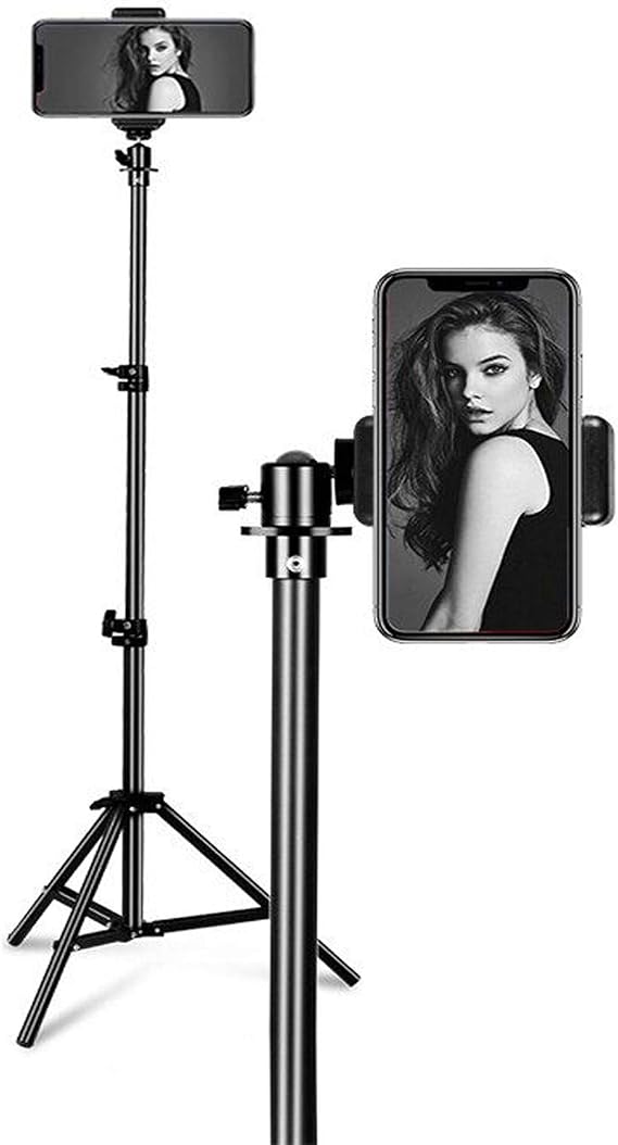 Microcase 3 Ayak Sabitleyici Alüminyum Cep Telefonu Kamera DSLR Tripodu 201 cm - AL2496 SİYAH