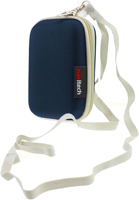 Navitech Dark Blue Hard Carry Case Compatible with The BACtrack C8 Breathalyzer