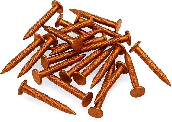 Copper Clout Nails – Solid Copper Roofing Nails for Felt, Timber, Tree Stump Removal – Rustproof Outdoor Fixing (30mm x 3.35mm, 25, Pack)