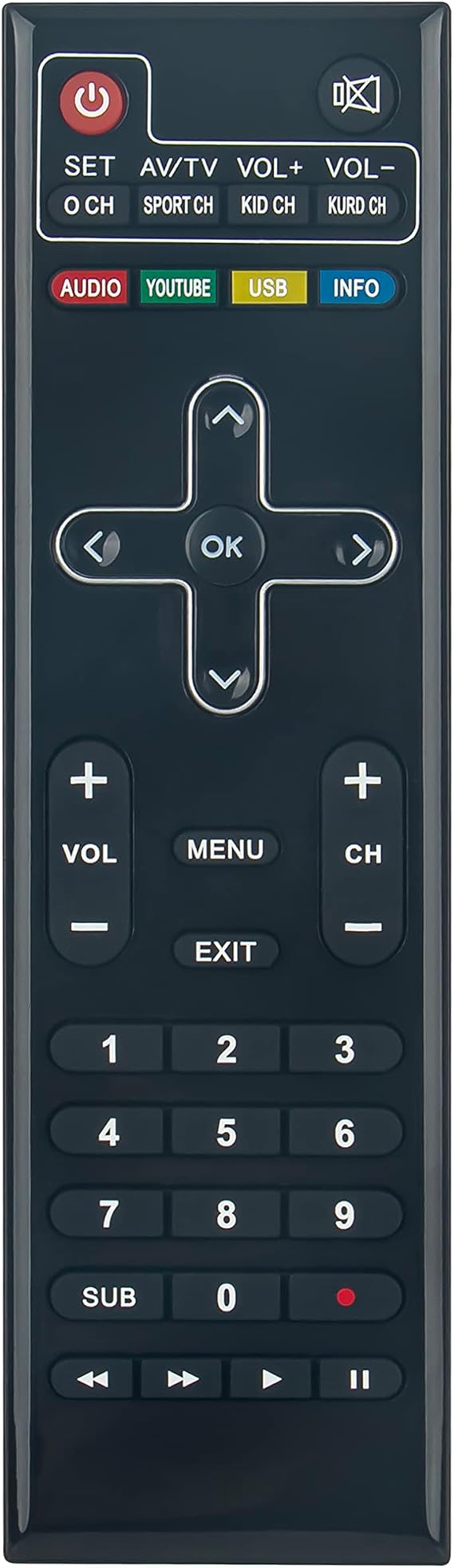 ALLIMITY Remote Control Fit for Istar Korea box ZEED 5, ZEED 4, ZEED 333,