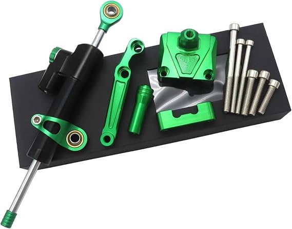 Handlebar Stabilizer For KAWASAKI EX250 For NINJA 250 For Ninja 250 2008-2012 Motorcycle CNC Aluminum Adjustable Steering Damper Stabilizer Bracket Mount Kit(Set 5)