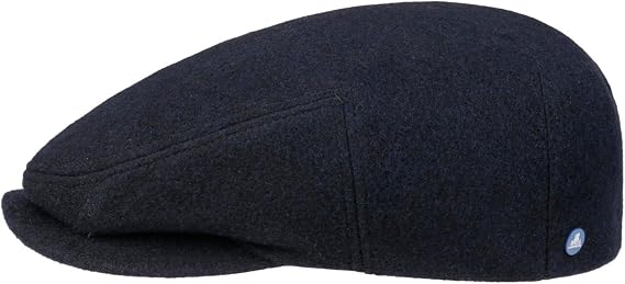 HAMMABURG Teflon Flat Cap Handmade Wool Blend Water-Repellent Cotton Lining Made in EU Unisex Autumn Winter