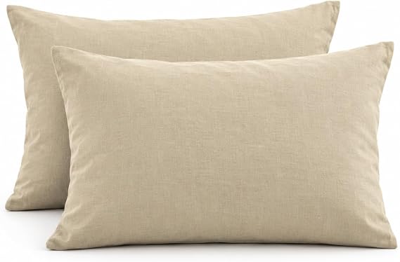 Deep Fitted Sheet 100% Egyptian Cotton 200TC, 30cm/40cm Extra Deep Pocket, Soft Breathable Hotel Quality Bed Sheet, Single Double King Super King (Beige, Pair off pillow, 30CM)
