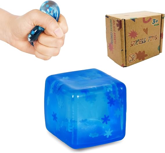 Mini Cube Squishy Toy, Snowflake Fidget Cube 3.5cm