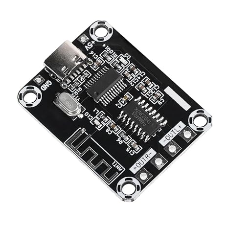 VIDOO XH-A155 PAM8403 Mini Class D Bluetooth Digital Power Amplifier Board 5W+5W DC5V TYPE-C Power Supply Audio Amplifier Module
