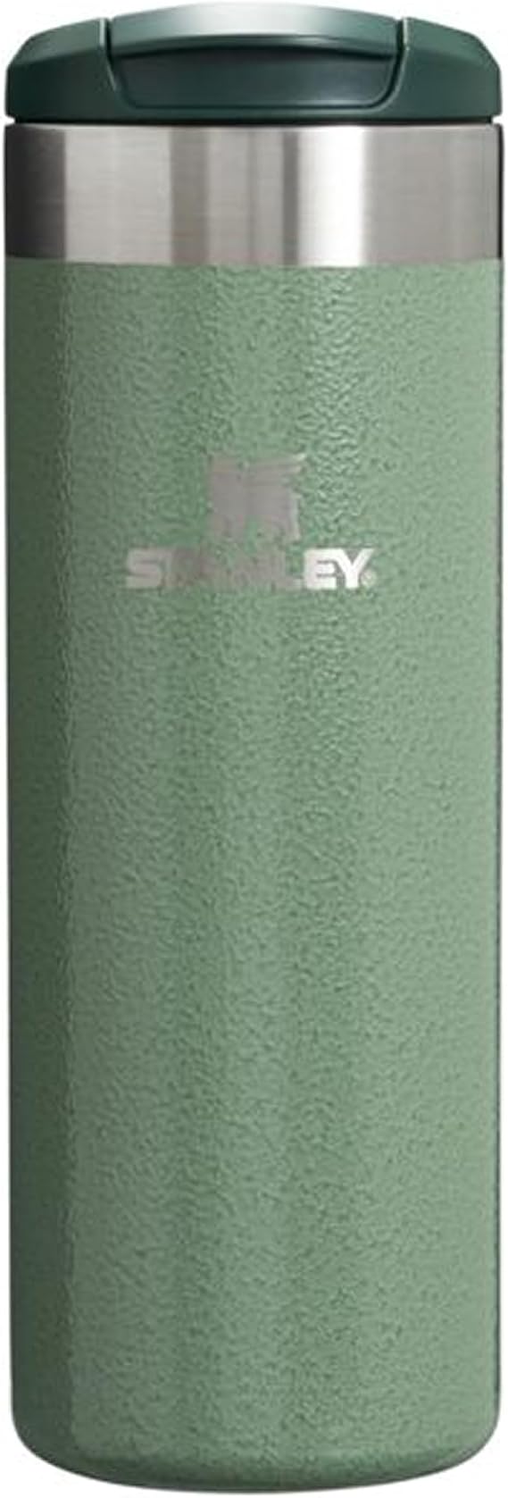 Stanley 1913 Aerolight Transit Travel Mug 0.47L - Keeps 6 Hours Hot - 8 Hours Cold - Dishwasher Safe - Leakproof - Car Cup Holder Compatible - Insulated Coffee Cup - Hammertone Green