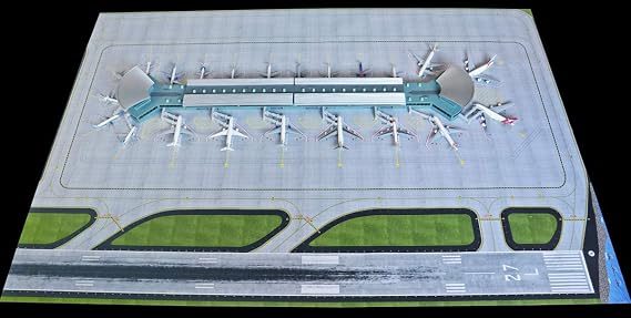 Gemini Jets GJAPS008 Airport Mat Set for Delux Airport Terminal Double Rotunda 1/400 Scale