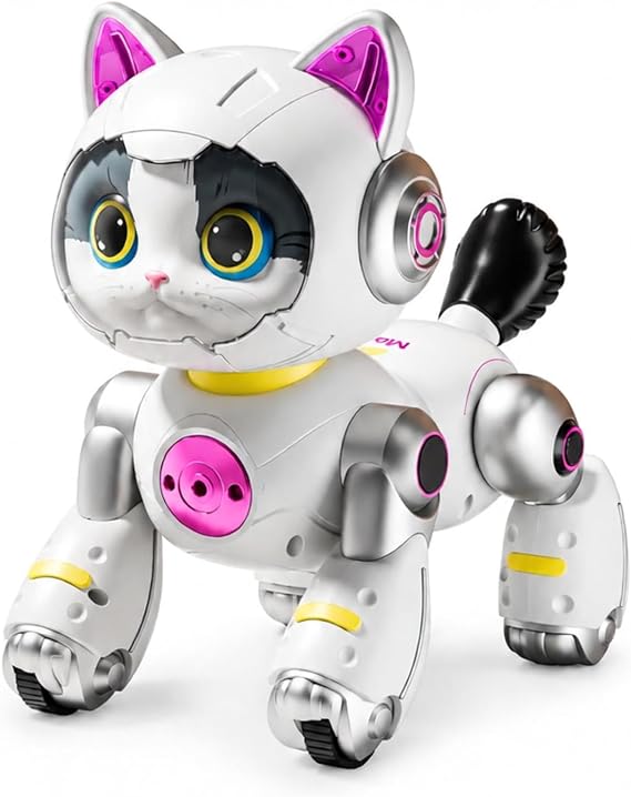 Oyuncak Sensörlü Buharlı Astronot Kedi Köpek Oyuncak Uzaktan Kumandalı Şarjlı Sesli Hareketli Dans Eden Robot Evcil Hayvan