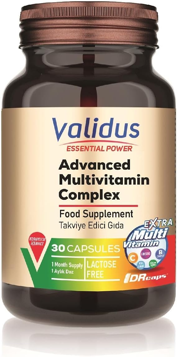 Validus Gelişmiş Multivitamin Kompleksi Takviye Edici Gıda 30 Kapsül