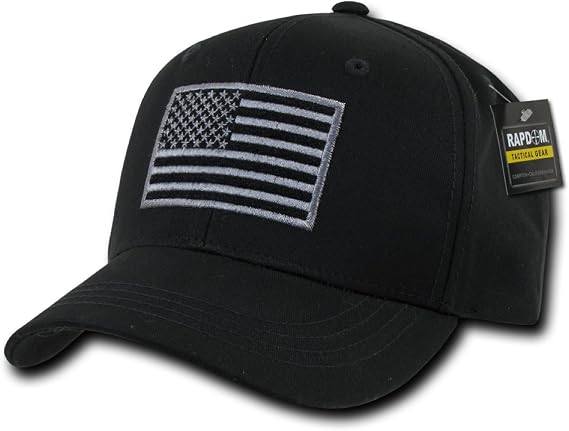 Rapdom Tactical USA Embroidered Operator Cap, Black