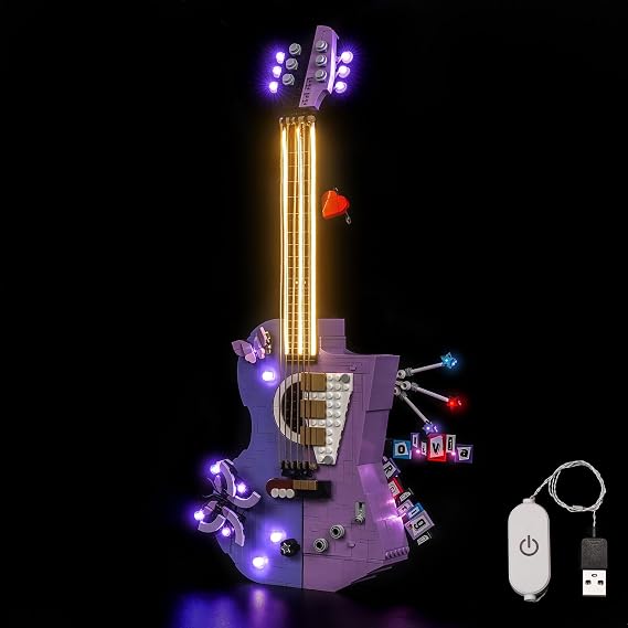 LED Light Set Compatible with Lego Olivia Rodrigo's Dual Guitar 43031