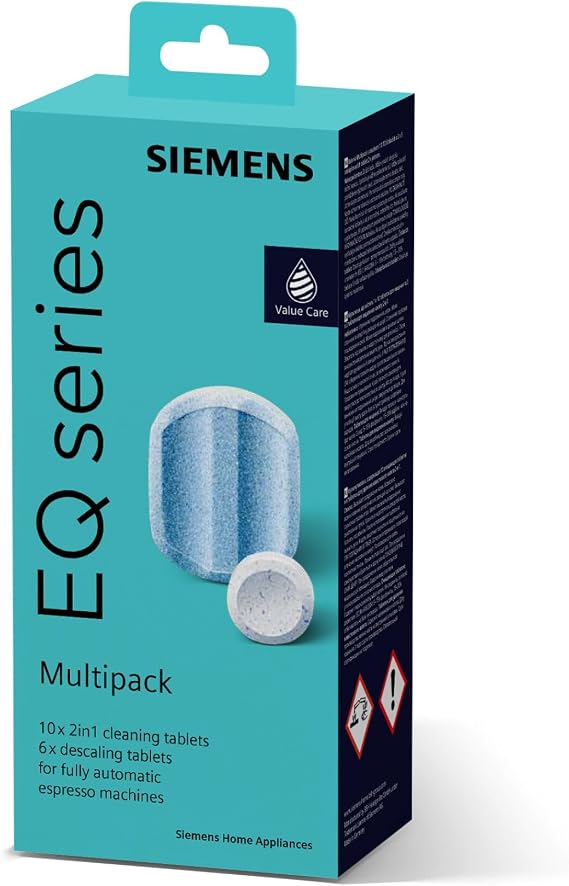 SIEMENS Multipack, 10 Cleaning Tablets, 6 Descaling Tablets, TZ80003A