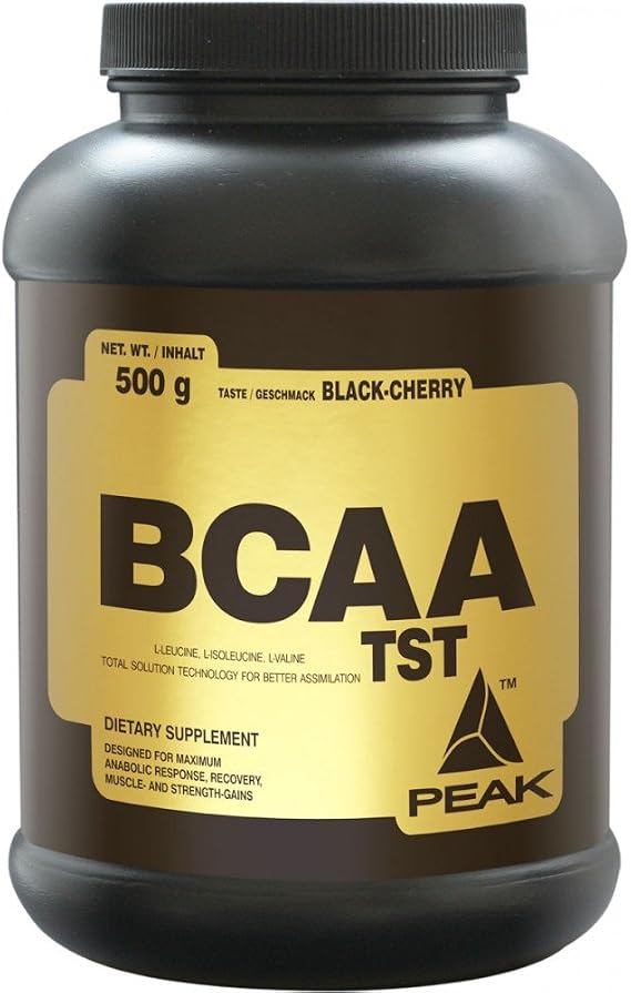 PEAK BCAA - TS-Technology - 500g Flavour Mango-Melon I 38 Servings I Powder I branched-Chain Amino acids I 2:1:1 (leucine : isoleucine : valine) I Easy Absorption I Vegan