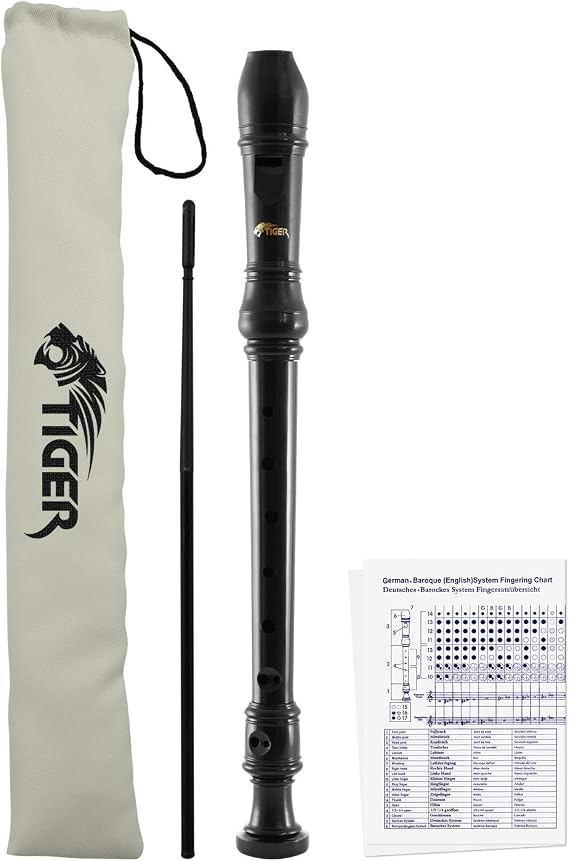 Tiger REC2-BK Soprano Flute Black