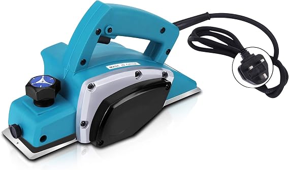 Electric Wood Planer, 13000-16000RPM 800W Power Planer Tool, Electric Hand Planer with Instruction Manual, 220V Portable Handheld Wood Planer Woodworking Power Tool for Home Furniture UK Plug