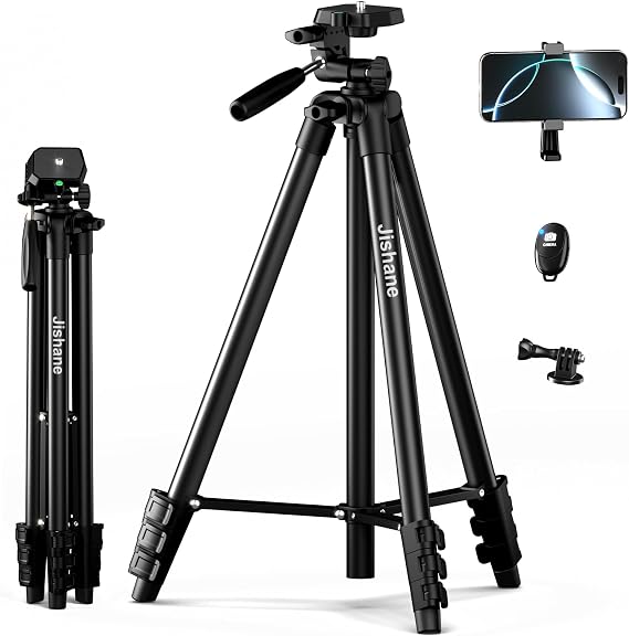 71 Inch Lightweight Tripod for Camera & Phone with Wireless Remote