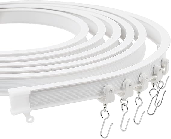 Trimold Premium 3m Ceiling Curtain Track System, Flexible and Durable Design for Effortless Gliding, Ideal for Shower Window RV Room Dividers, Privacy and Home Décor