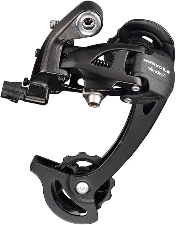 microSHIFT MarvoLT M46 Rear Derailleur - 8 and 9 Speed - Long Cage - Black