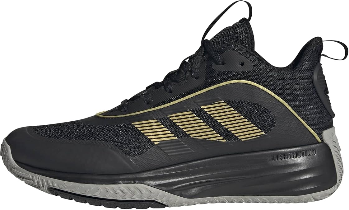 adidas Men's Own The Game 3 Shoes Core Black/Gold Metallic/MGH Solid Grey 46 2/3 EU