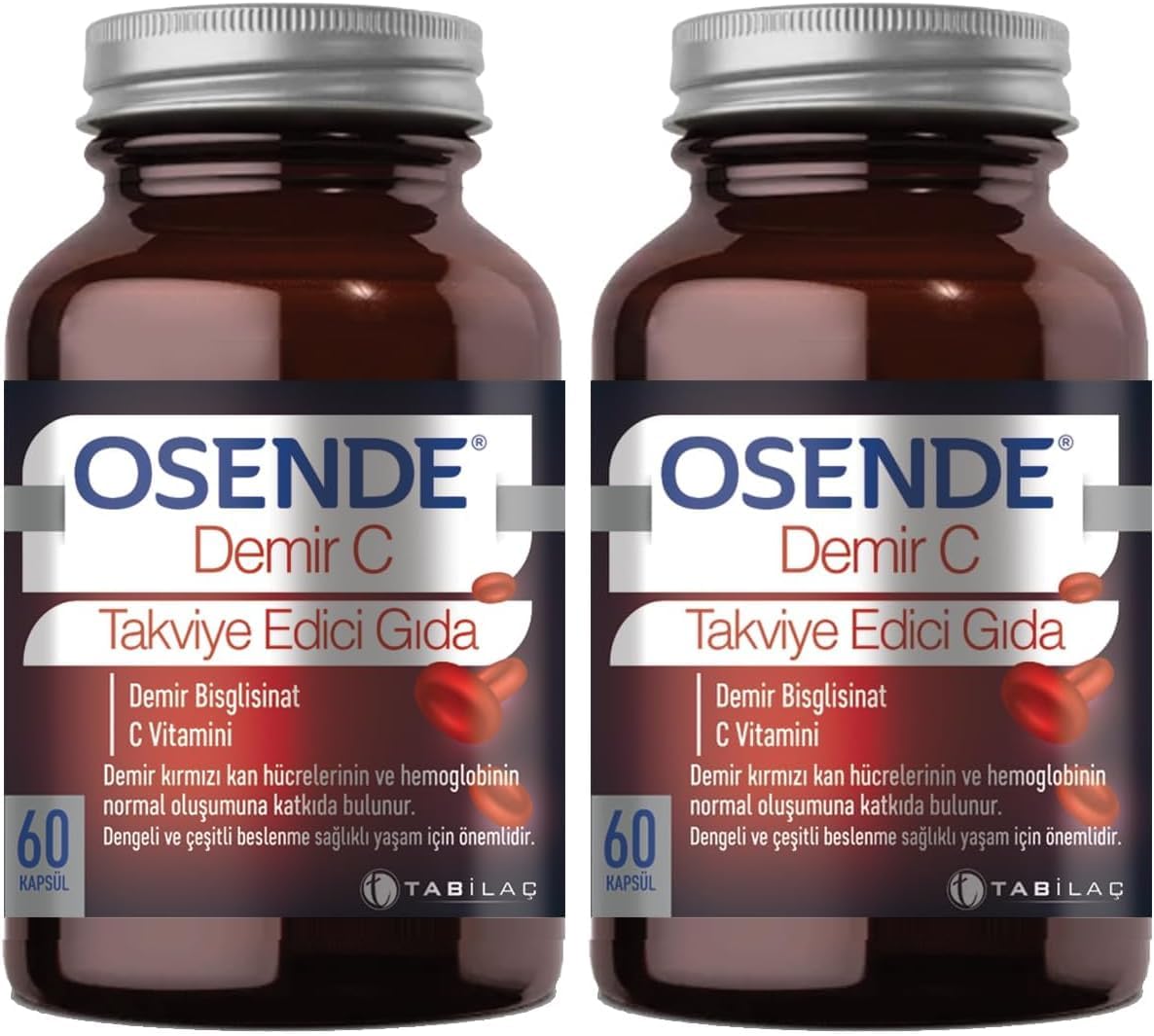 Osende Demir C 60 Kapsül (2 paketi)