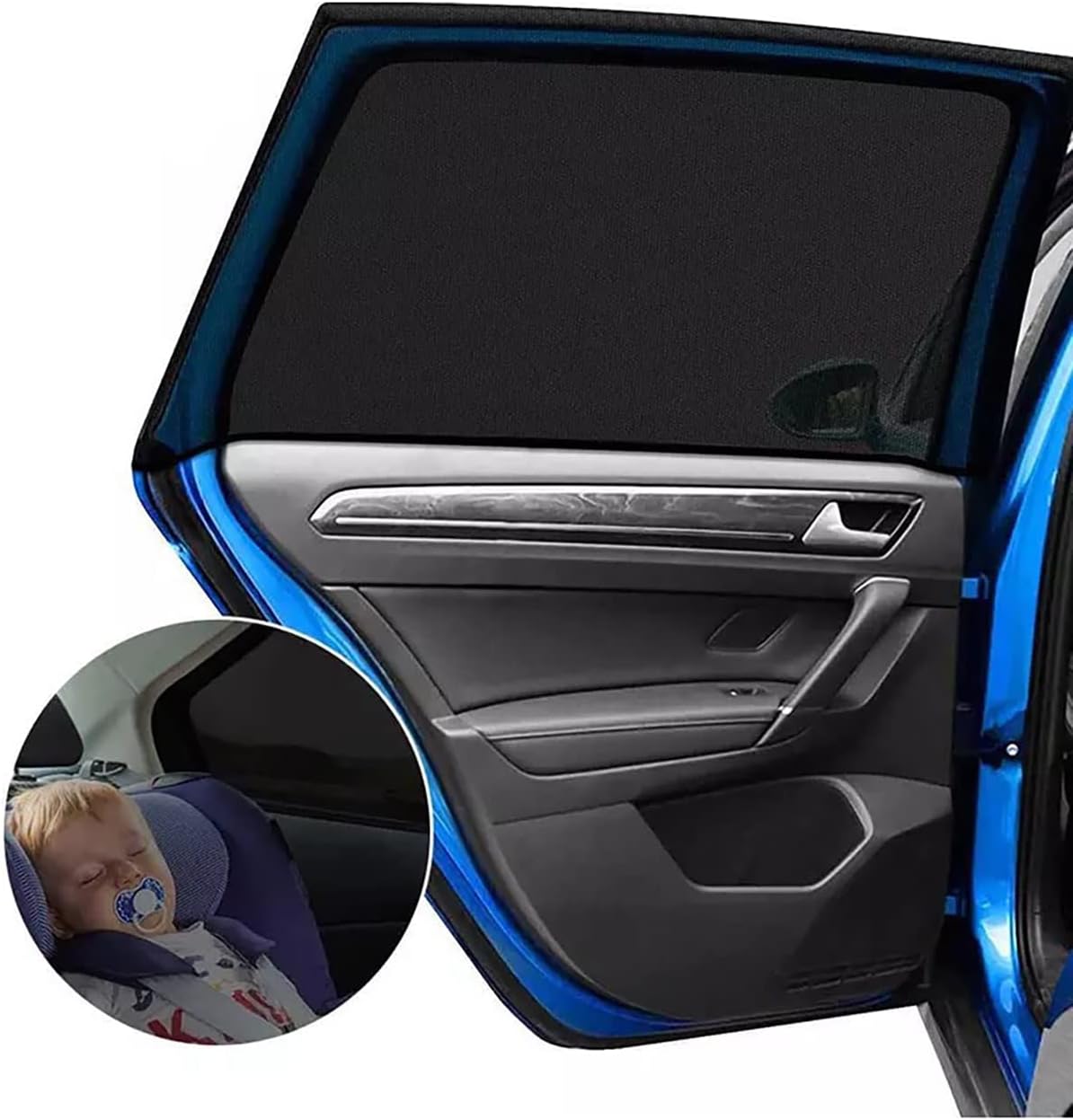 BYENS Car Sunshade Car Curtain Side Glass Curtain Anti Sunshade Fly Screen For In-Car Sunshade