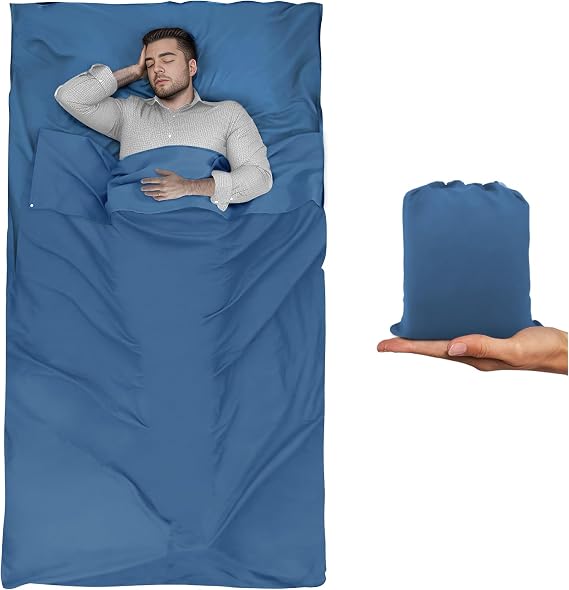 Sleeping Bag Liner, Travel Sheet for Camping, Hostels & Hotels