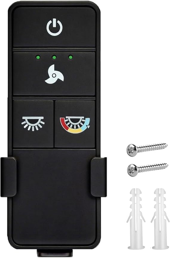 TX028C-S Ceiling Fan Remote Control for Hampton Bay, 3 Speeds with Light Dimmer & Color Temperature Adjustment, Replacement for Hampton Bay Home Decorators Collection TX028C-S TX028C-RS (Remote Only)
