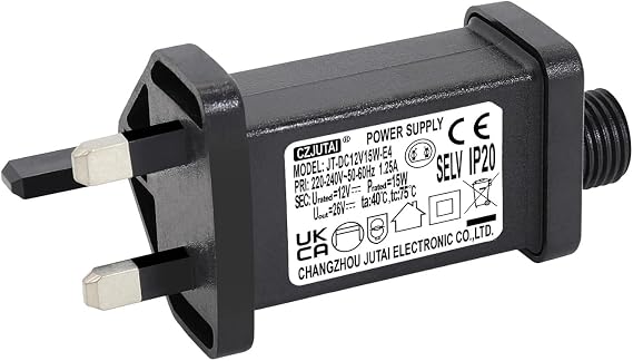 12V 15W String Lights Indoor-Outdoor Power Adapter for CZJUTAI JT-DC12V15W /12W /9W /7.2W /6W /4.5W /3.6W-IP20 Christmas Lighting [U3T5]