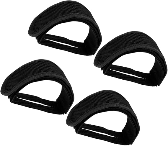 ULTECHNOVO 2pairs Portable Adjustable Pedal Straps for Road Bike Bicycle Feet Strap Bike Fixing Straps Cycle Footrest Straps Road Exercise Pedals