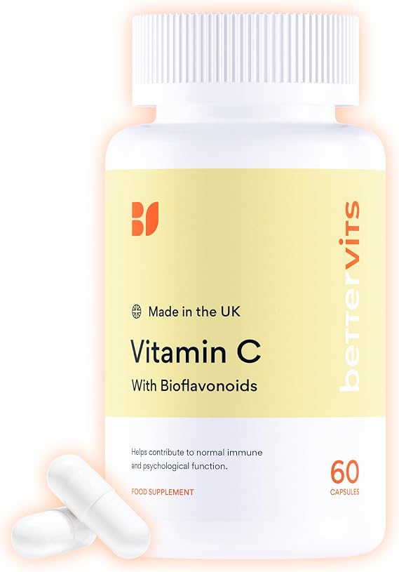 Bettervits Vitamin C 500mg High Strength with Bioflavonoids | 60 Caps