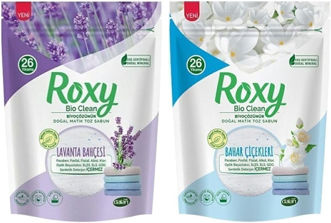 Dalan Roxy Bio Clean Matik Toz Sabun Bahar Çiçekleri Ve Lavanta 800 gr