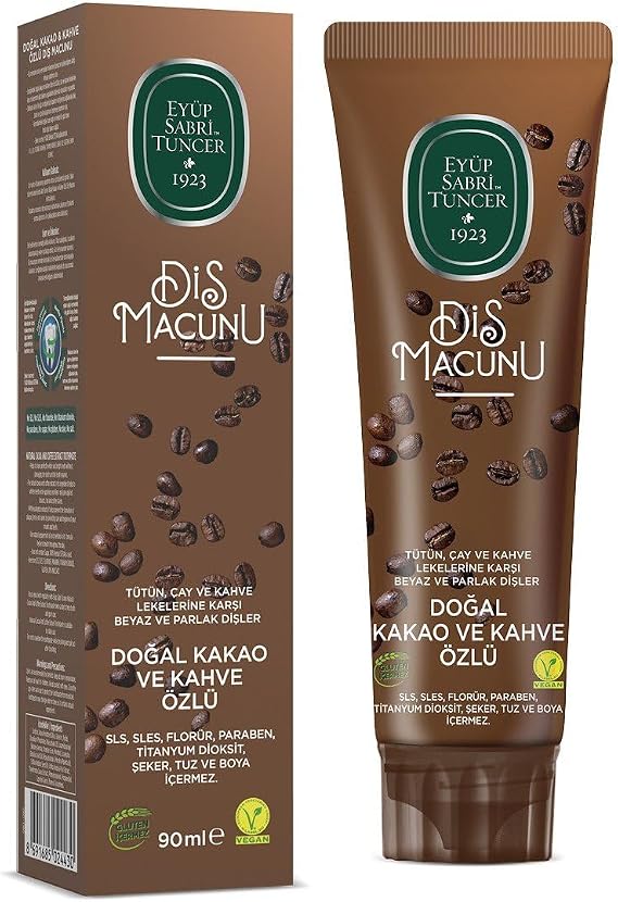 EYÜP SABRİ TUNCER Doğal Kakao Ve Kahve Özlü Diş Macunu, 90ml