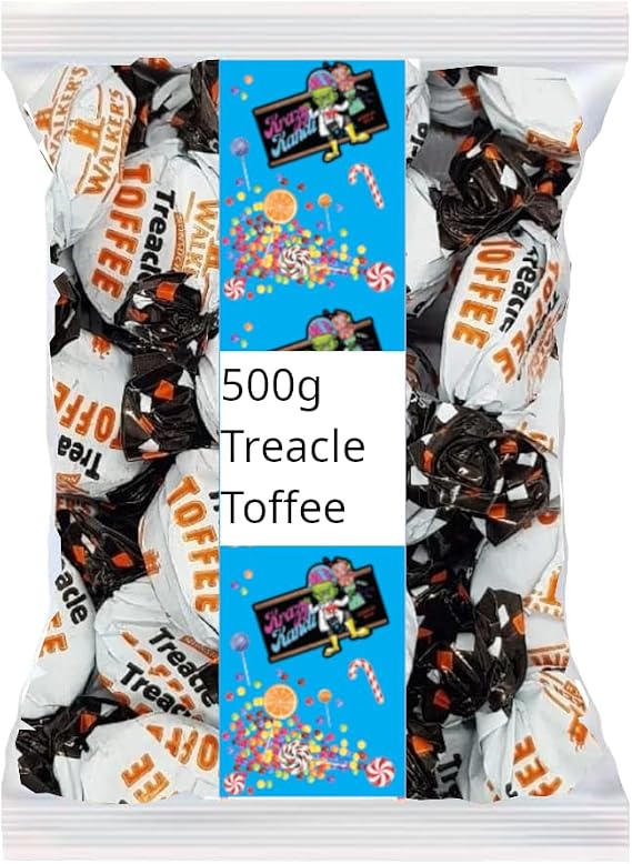 Walkers Treacle Toffee - 500g Bag | Authentic British Sweet | Rich & Buttery Classic Toffee Candy